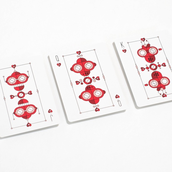 Futuristic robot themed playing cards - Picture 12 of 14